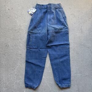 Deadstock 90s Dockers Jeans Mens 29x30 Pleated Denim Levis Cargo Tapered Vintage